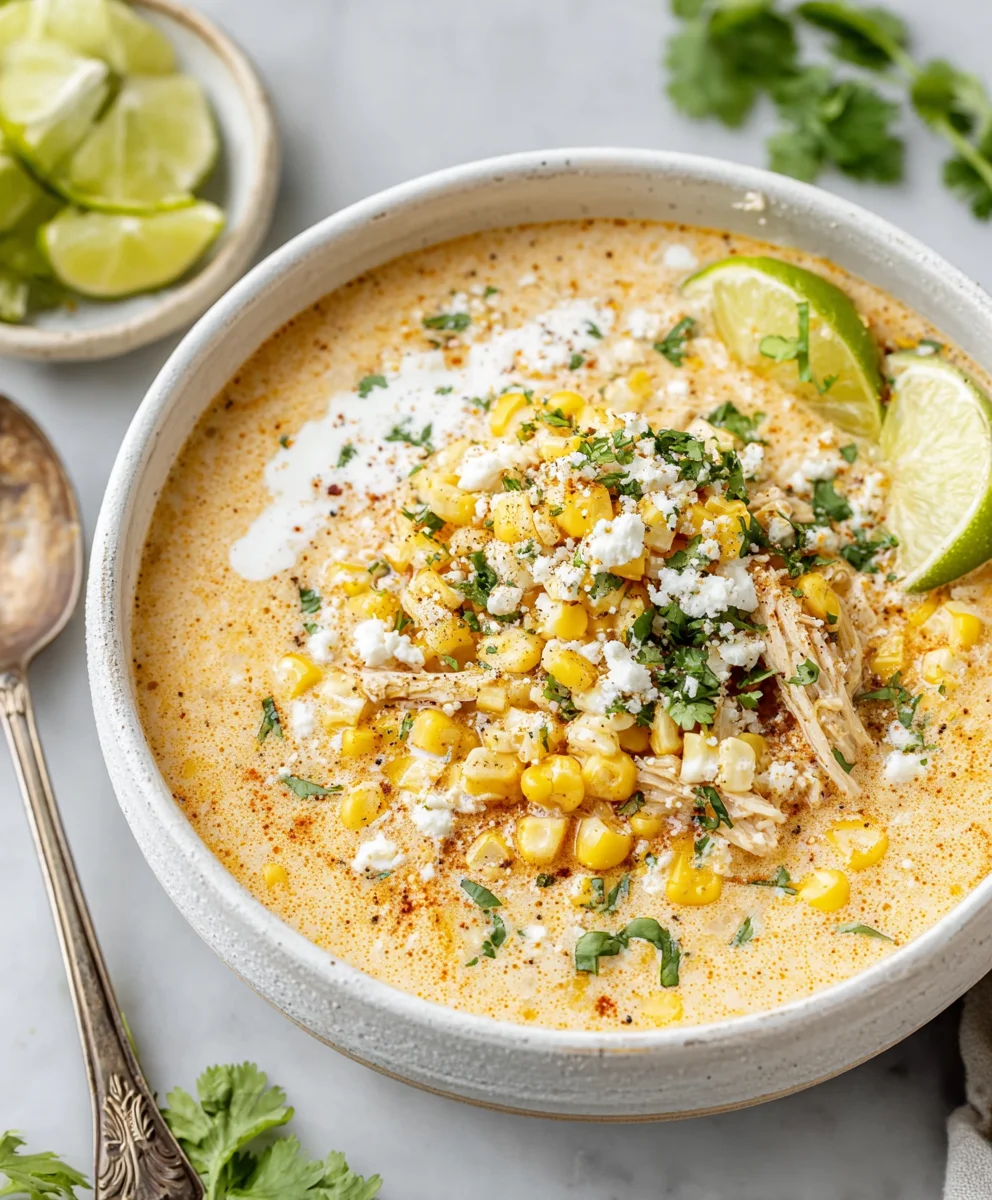 Mexican Street Corn Soup - Easy & Flavorful Recipe