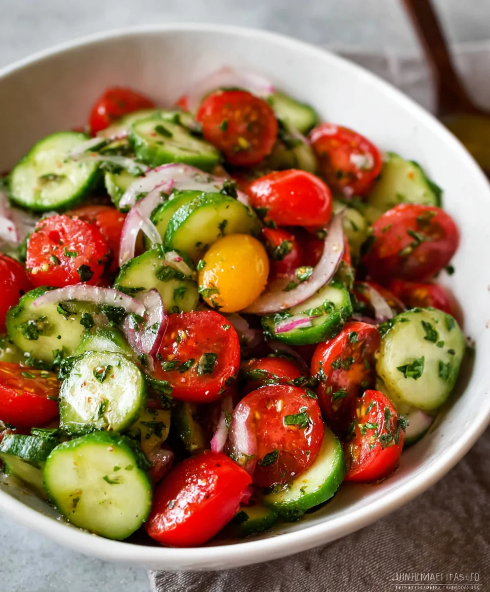 Refreshing Cucumber Tomato Salad Recipe