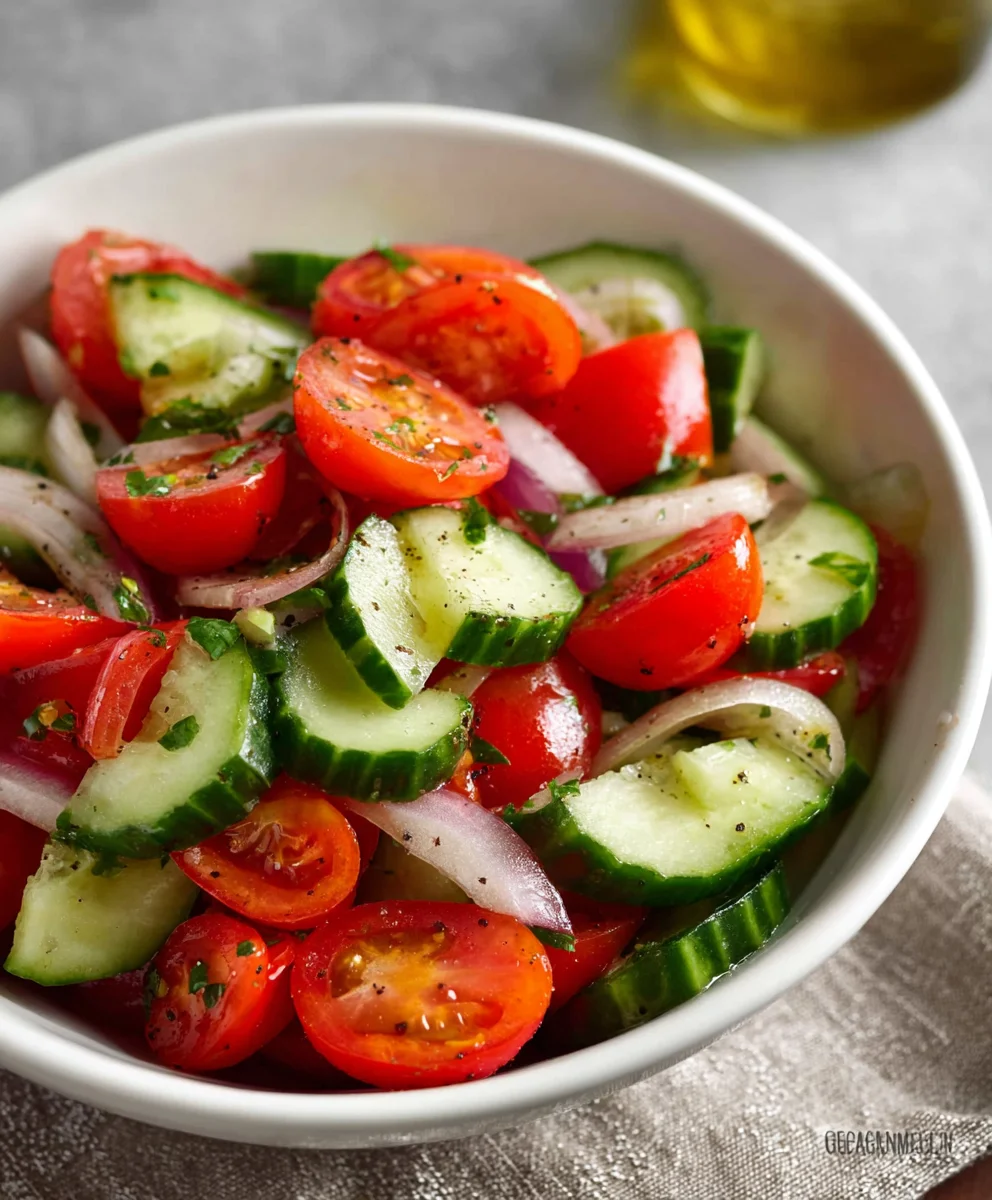 Refreshing Cucumber Tomato Salad Recipe