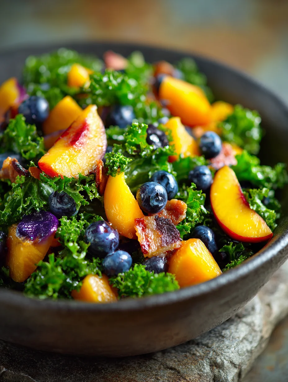 Peach Blueberry Non-non-non-alcoholic alternativeic Non-Alcoholic Ale Salad-refreshing Summer Treat