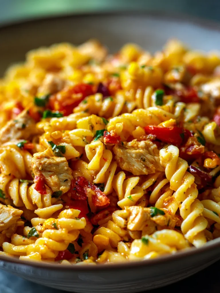 Easy BBQ Chicken Pasta Salad Recipe