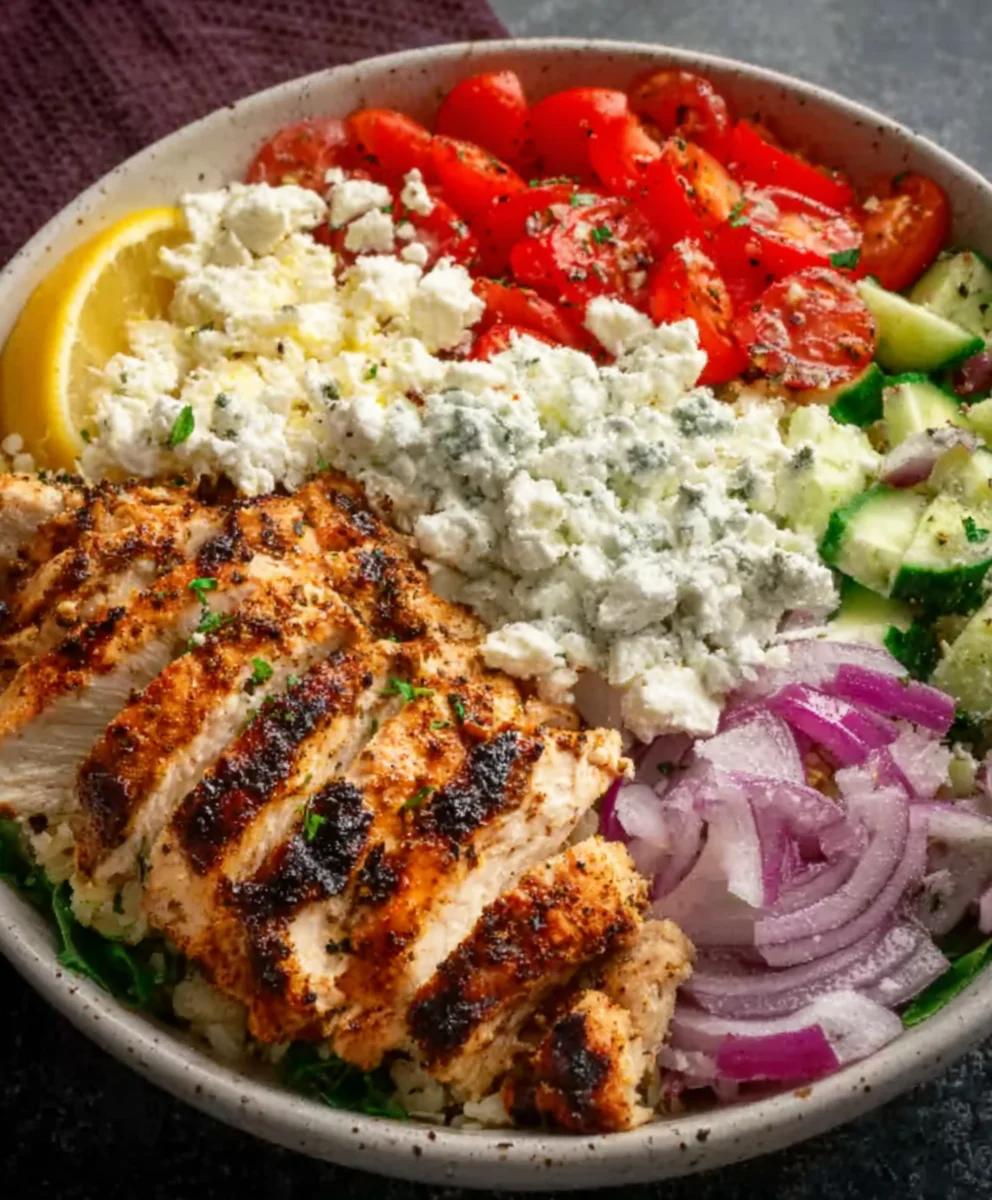 Easy Greek Chicken Bowls- Healthy & Delicious Meal
