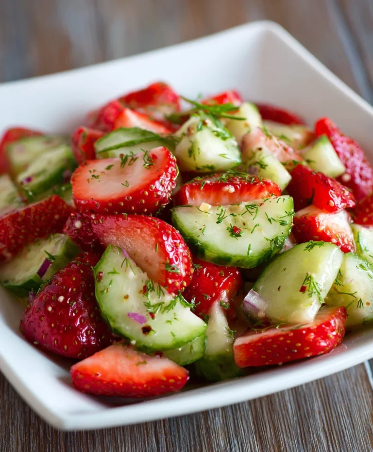 Refreshing Cucumber Strawberry Salad Recipe