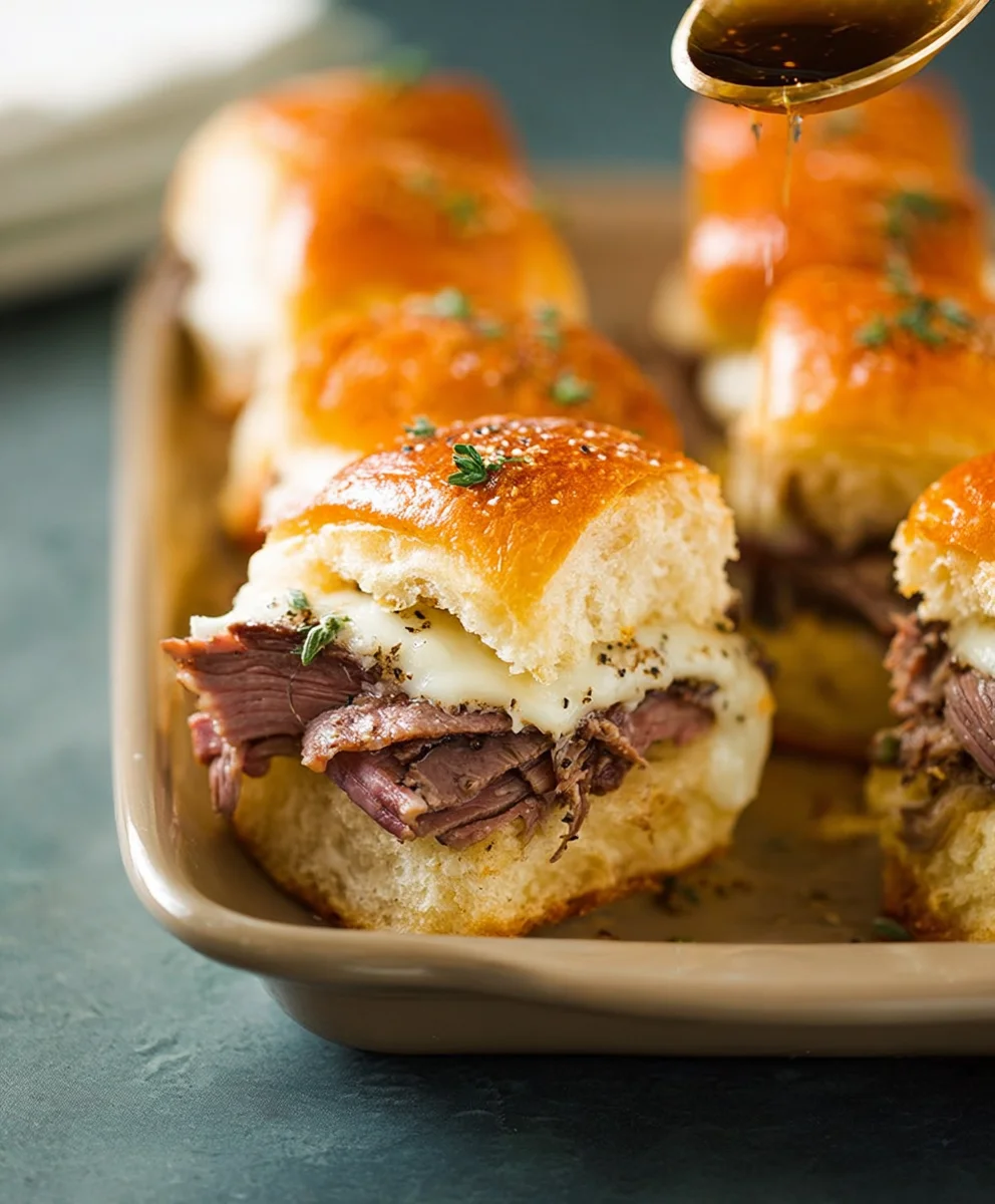 Juicy Beef French Dip Sliders Easy Recipe