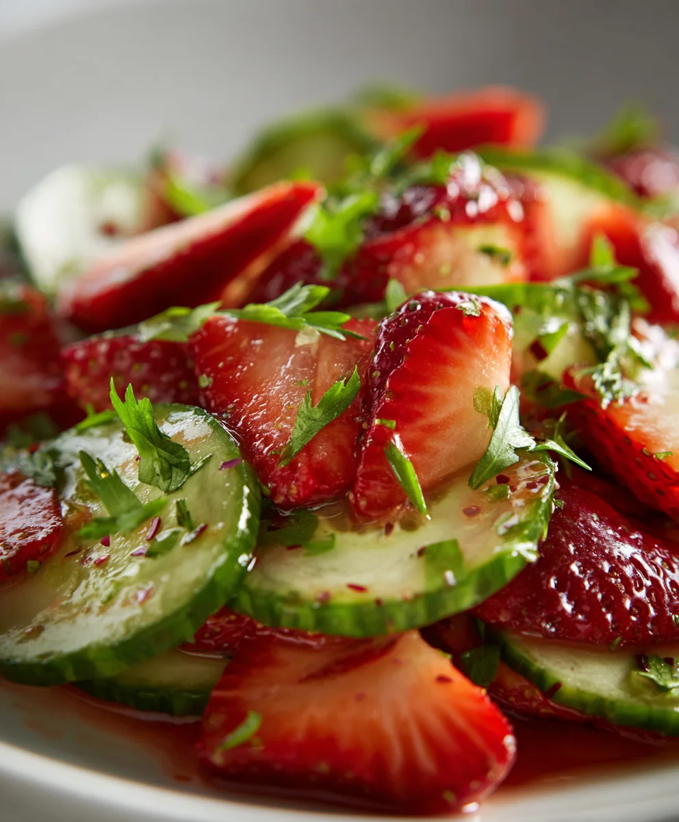 Refreshing Cucumber Strawberry Salad Recipe