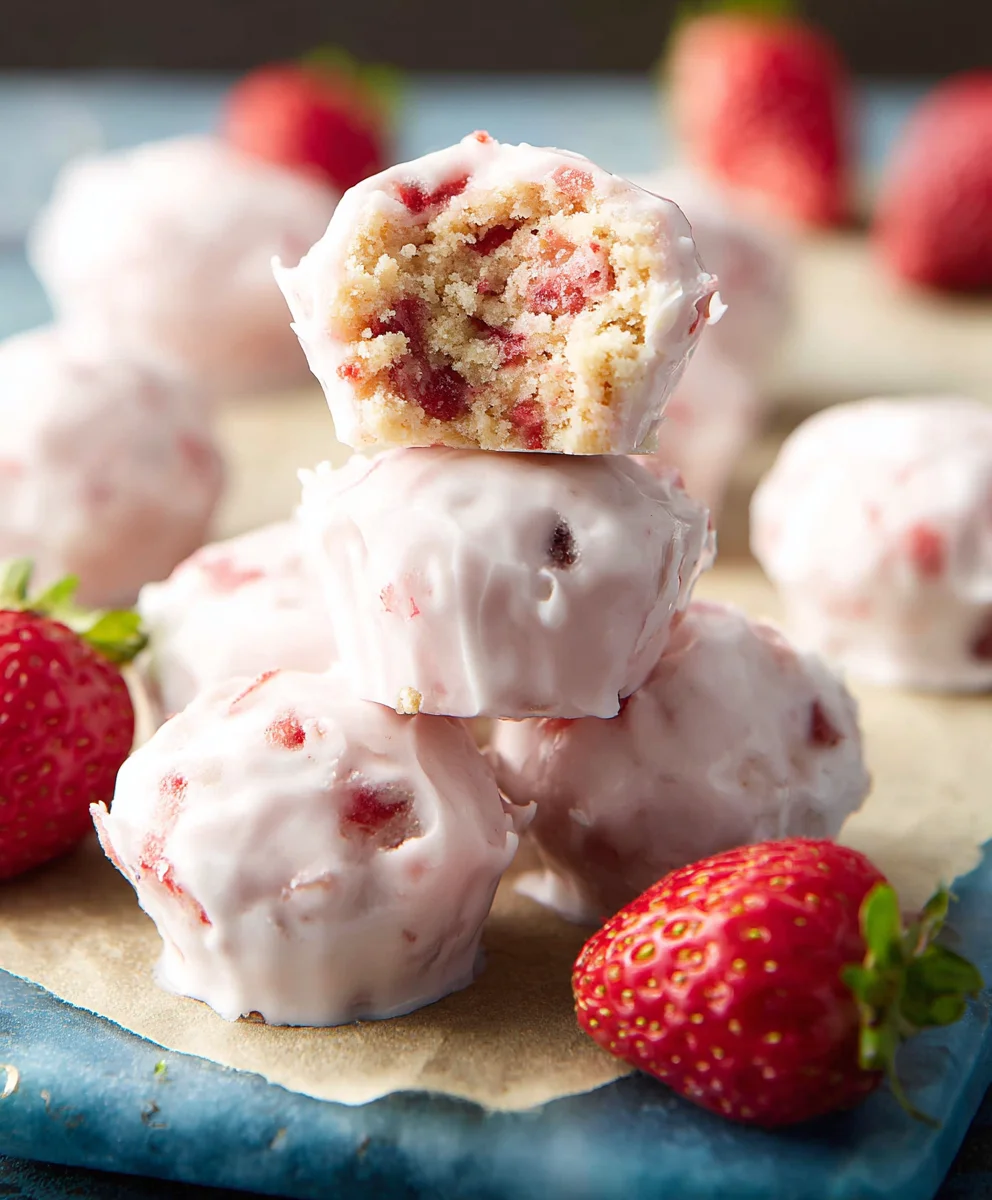 Easy Strawberry Yogurt Bites - Simple Treat