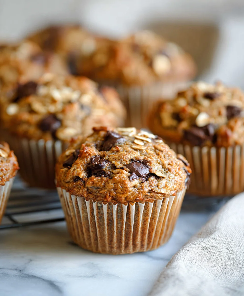 Healthy Banana Oatmeal Muffins-Easy & Delicious