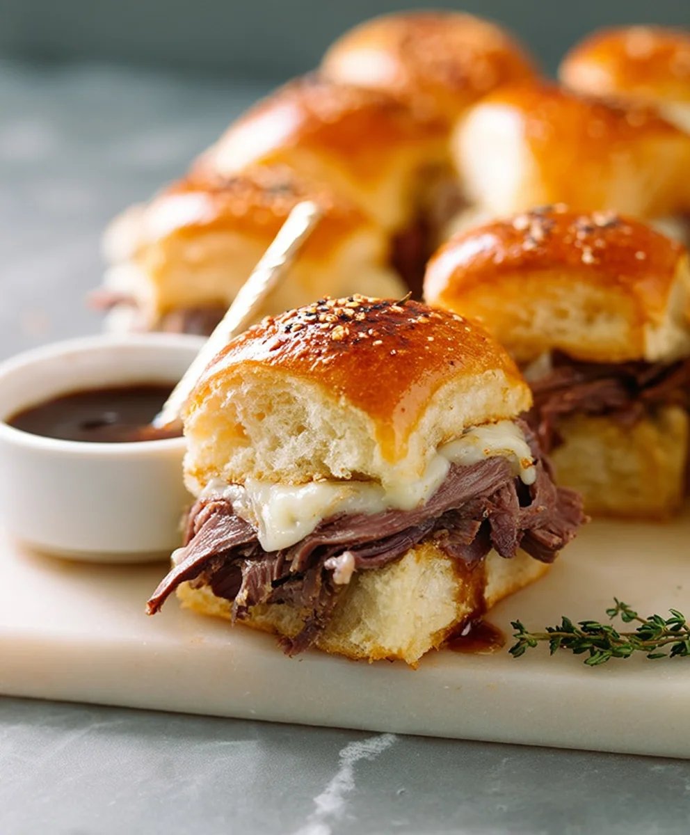 Juicy Beef French Dip Sliders Easy Recipe