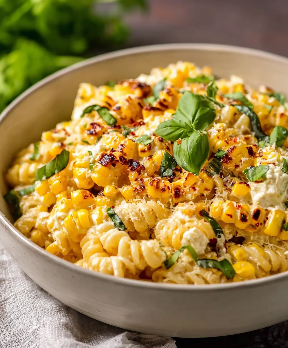 Creamy Street Corn Pasta Salad-Easy & Delicious