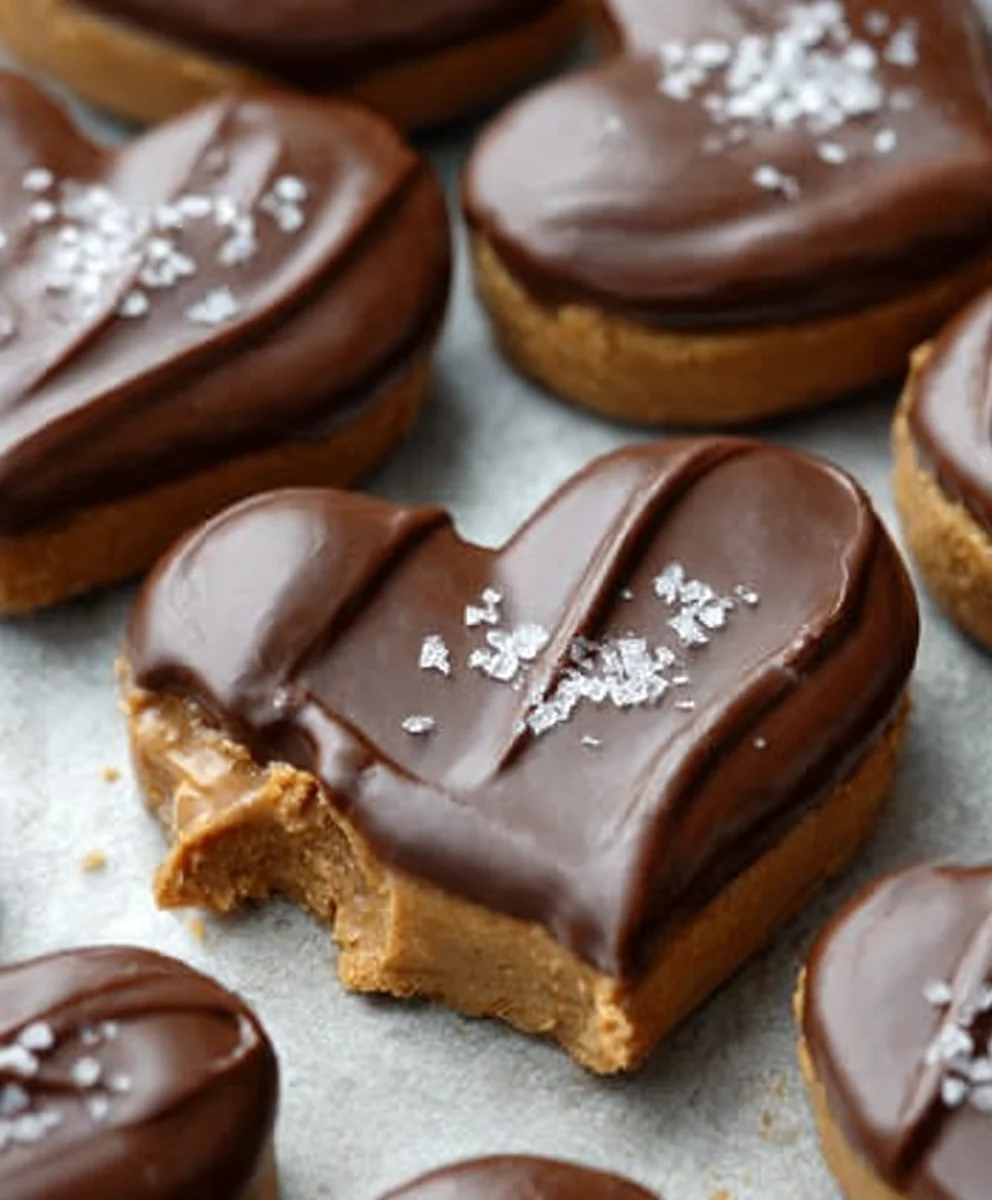 Chocolate Peanut Butter Vnon-alcoholic alentine Heart- Non-Non-Non-Alcoholic Alternativeic Treat