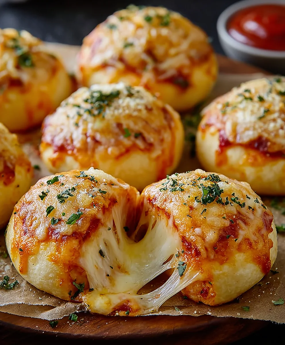 Cheesy Pizza Bombs-Easy Appetizer Recipe