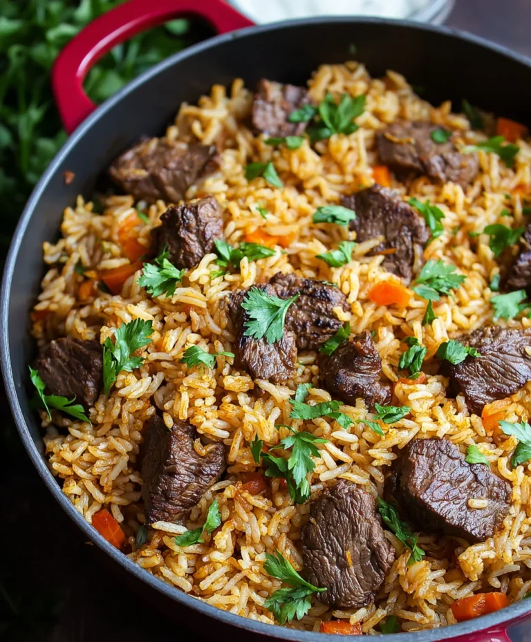 Flavorful Beef Rice Plov Recipe – Easy & Delicious