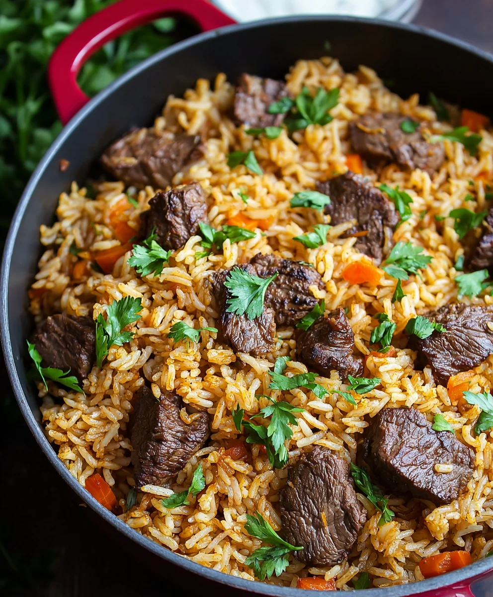 Flavorful Beef Rice Plov Recipe - Easy & Delicious