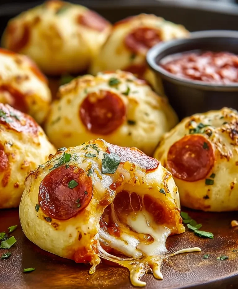 Cheesy Beef Beef Pepperoni Pizza Bombs – Easy Recipe