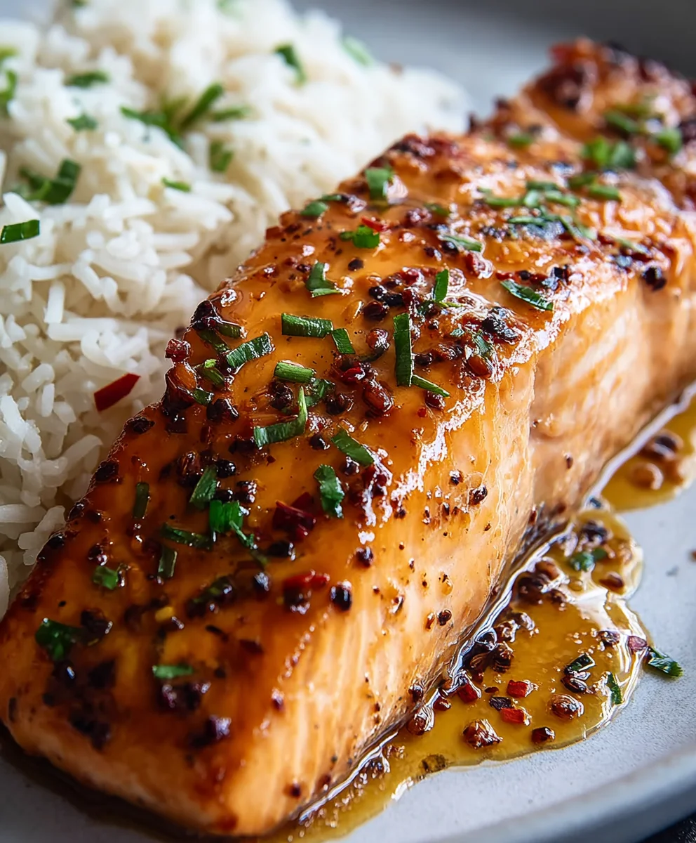 Hot Honey Glazed Salmon-Sweet & Spicy Perfection
