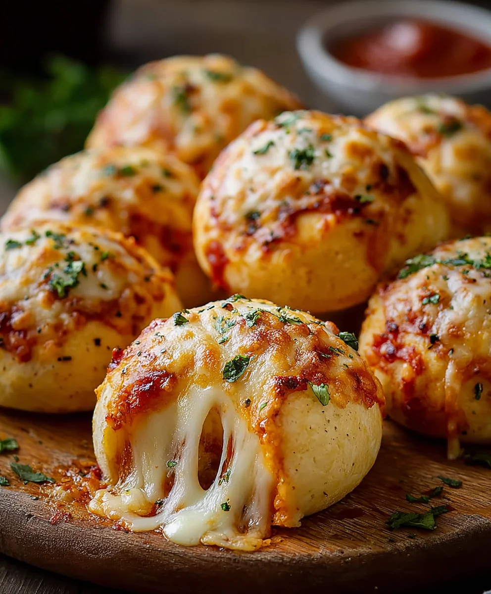 Cheesy Pizza Bombs-Easy Appetizer Recipe