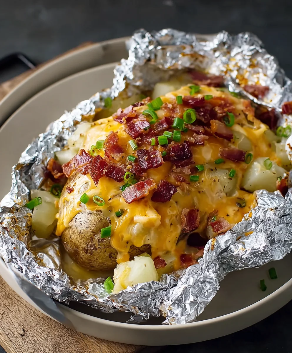 Cheesy Beef Beef Bacon Ranch Potatoes Foil Packs