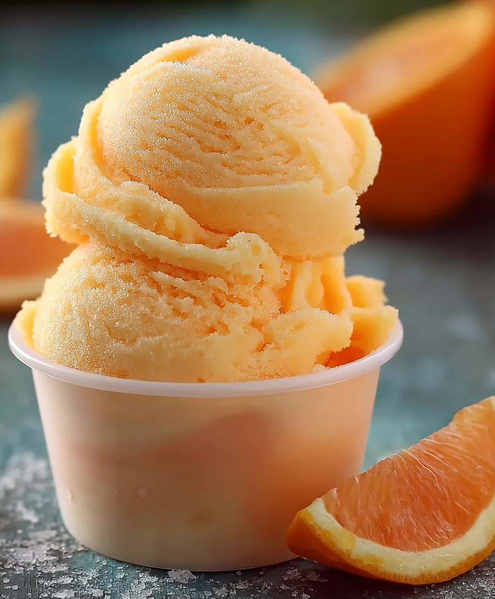 Orange Crush Sherbet - Easy Refreshing Citrus Treat