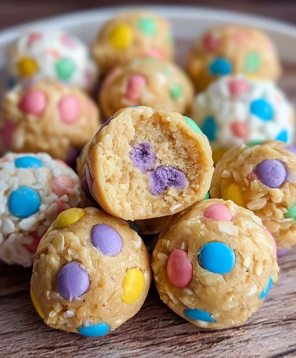 Easy Easter Egg Cookie Dough Bites Recipe