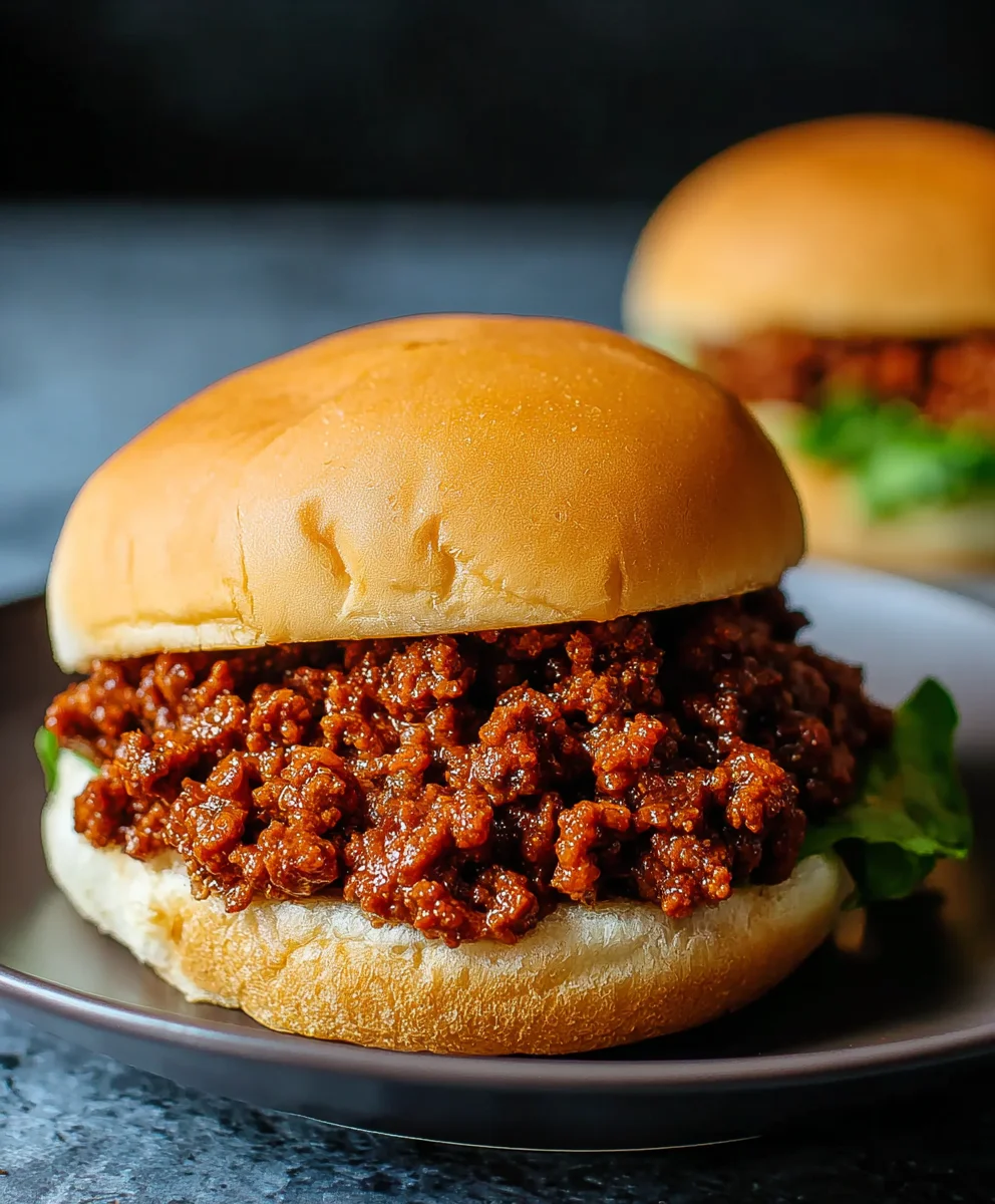 Easy Homemade Beef Sloppy Joes - Quick Meal