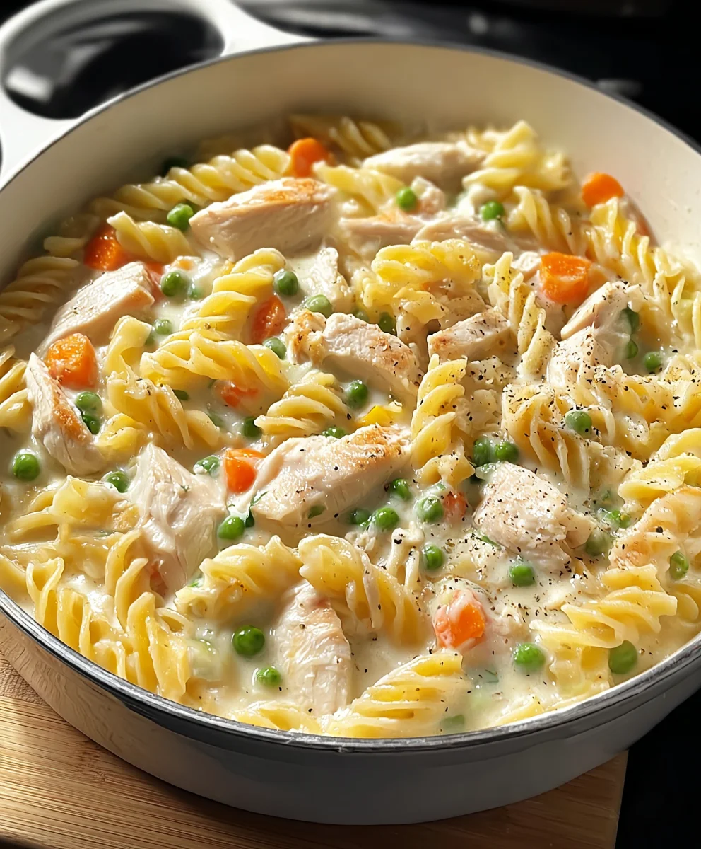 Easy Chicken Pot Pie Pasta - Comfort Food Delight