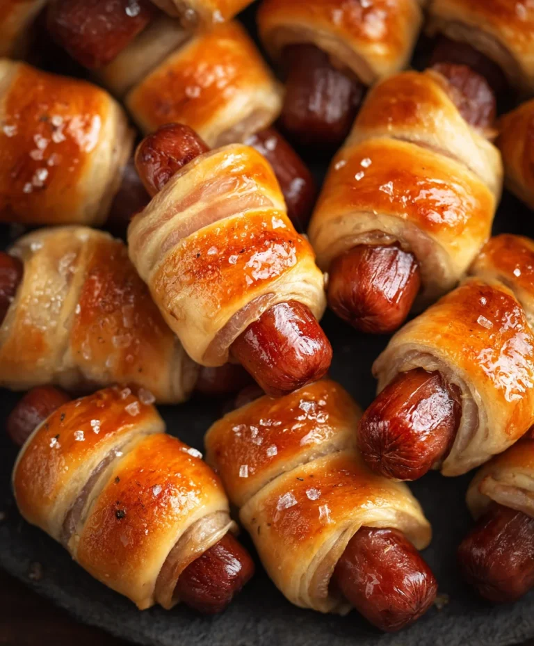 Glazed Beef-in-a-Blanket Appetizer-Party Favorite