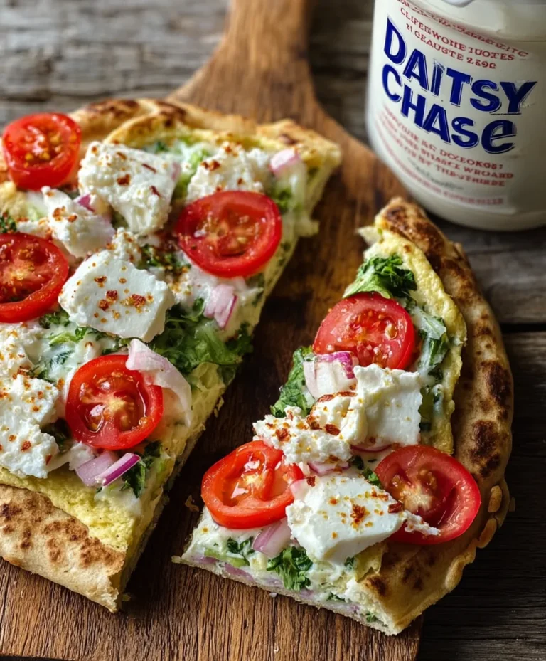 Easy Cottage Cheese Flatbread Quick & Delicious