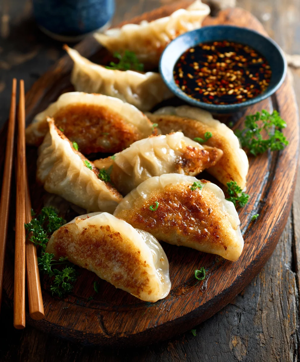 Easy Pan-Fried Beef Potstickers Recipe