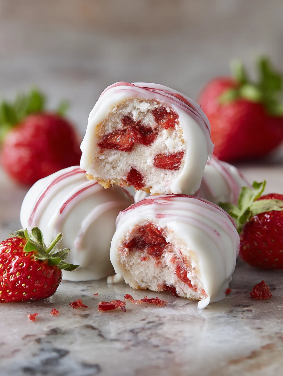 Easy Strawberry Yogurt Bites - Healthy Frozen Treat