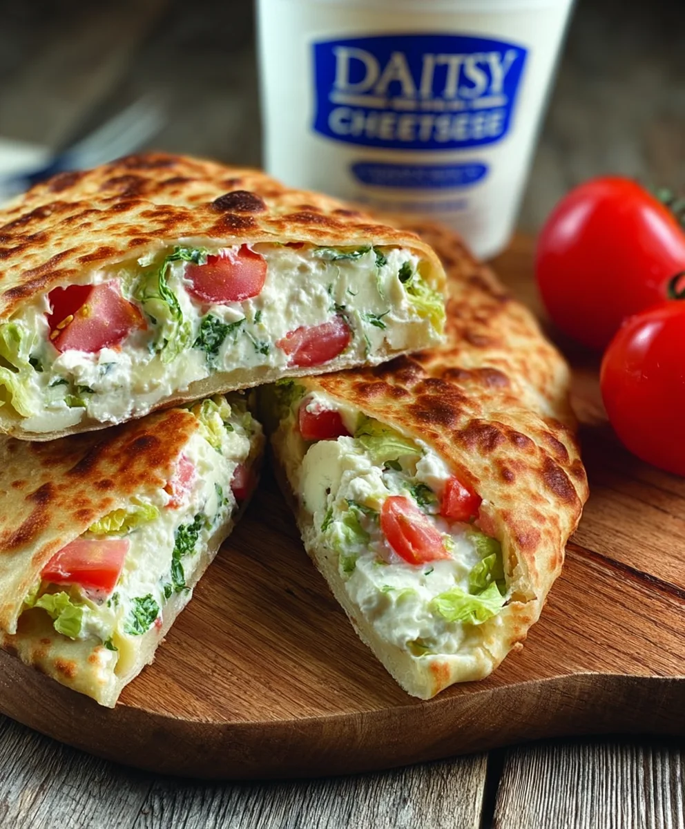 Easy Cottage Cheese Flatbread Quick & Delicious