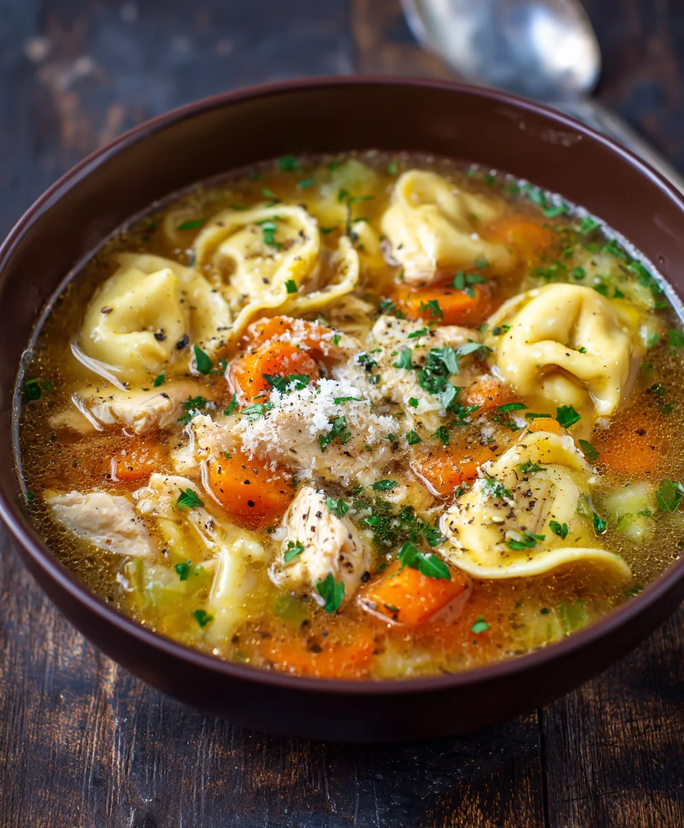 Easy Chicken Tortellini Soup - Quick & Delicious Recipe