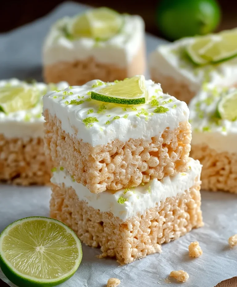 Key Lime Pie Rice Treats-Zesty No-Bake Dessert