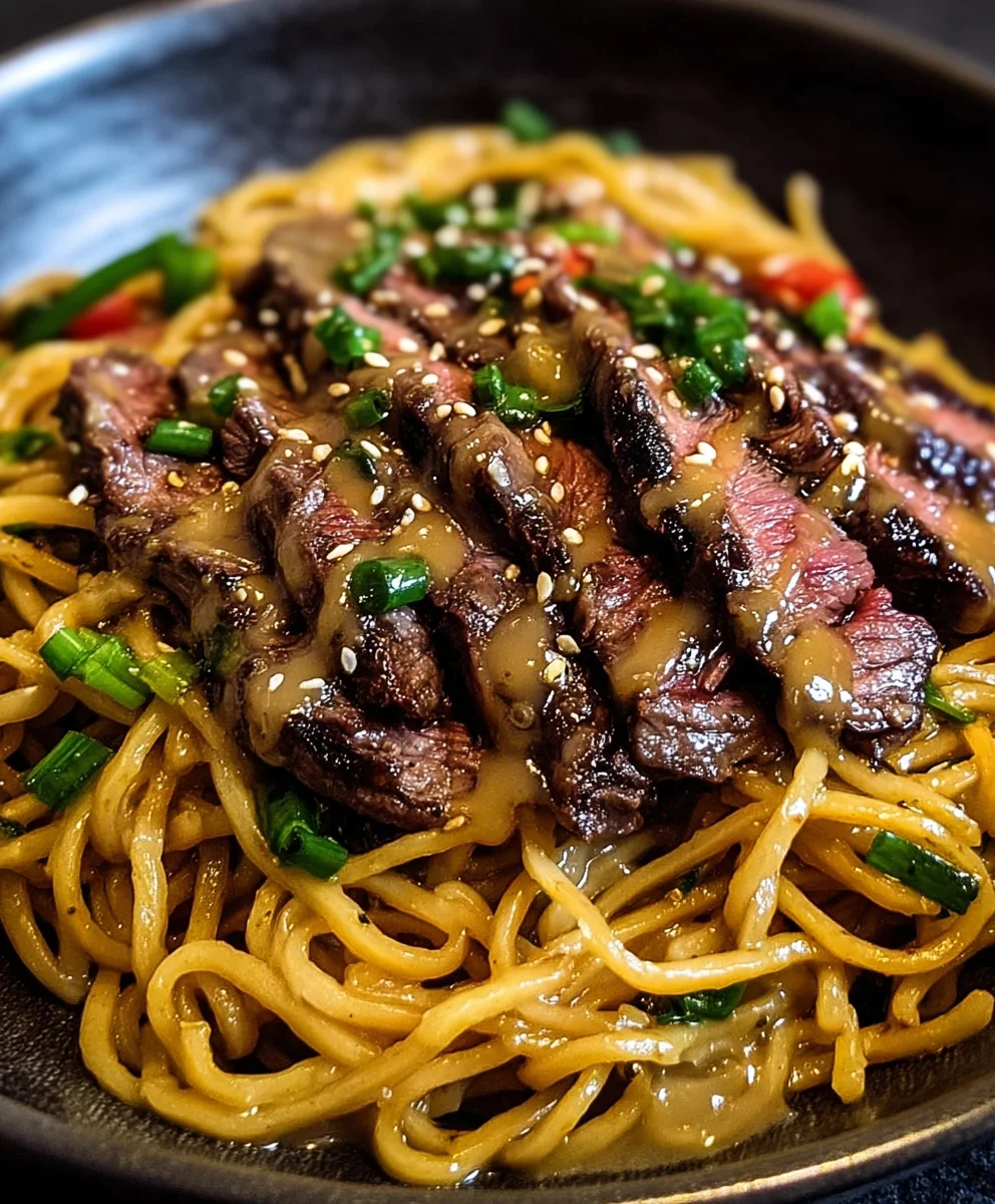 Garlic Butter Steak Lightning Noodles-Quick & Flavorful Recipe