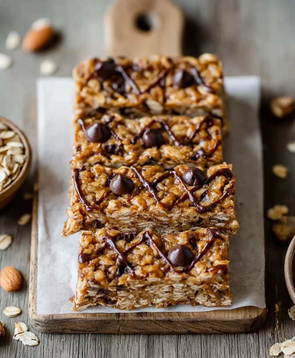 Soft-Baked Peanut Butter Granola Bars - Easy Recipe