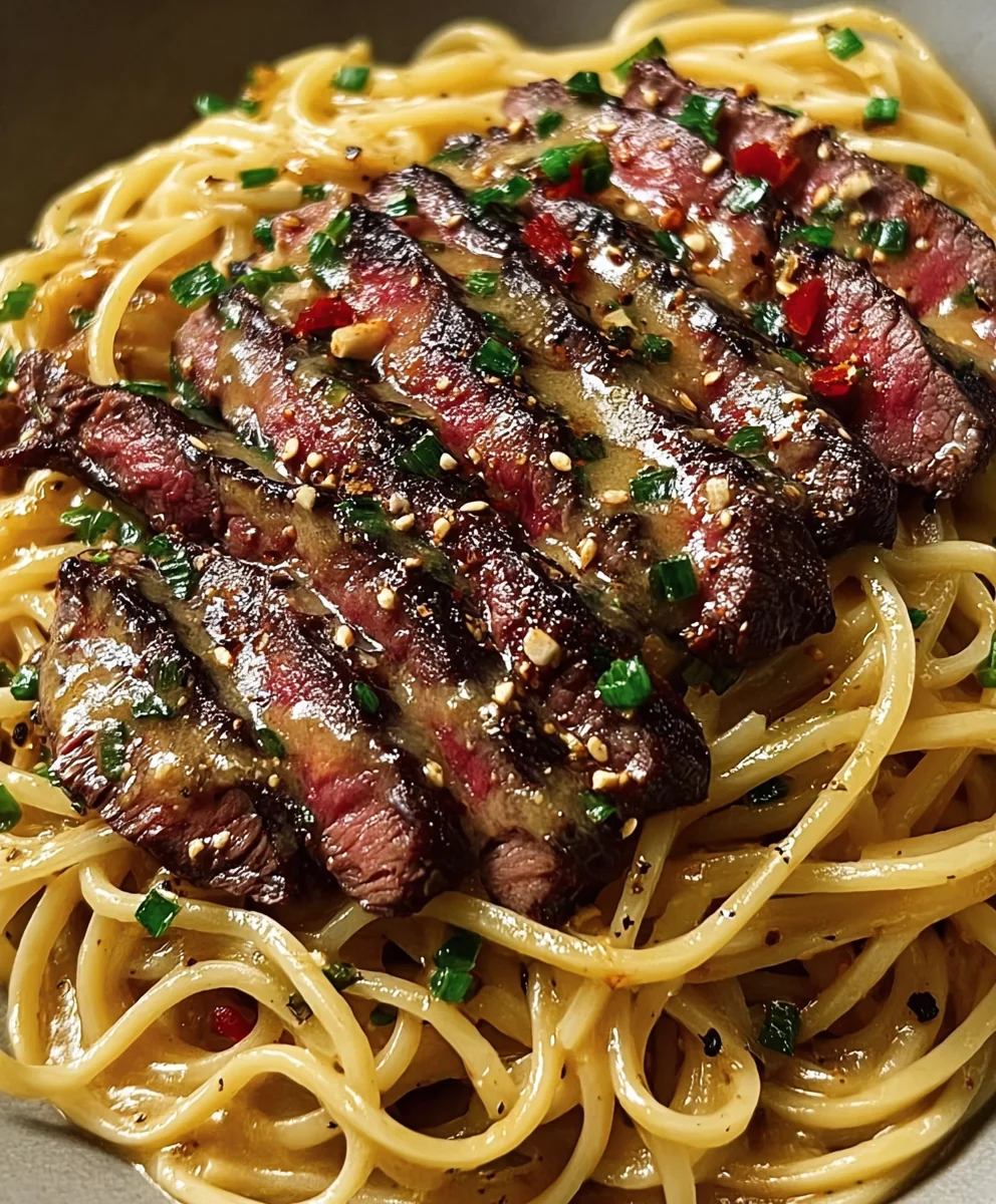 Garlic Butter Steak Lightning Noodles-Quick & Flavorful Recipe