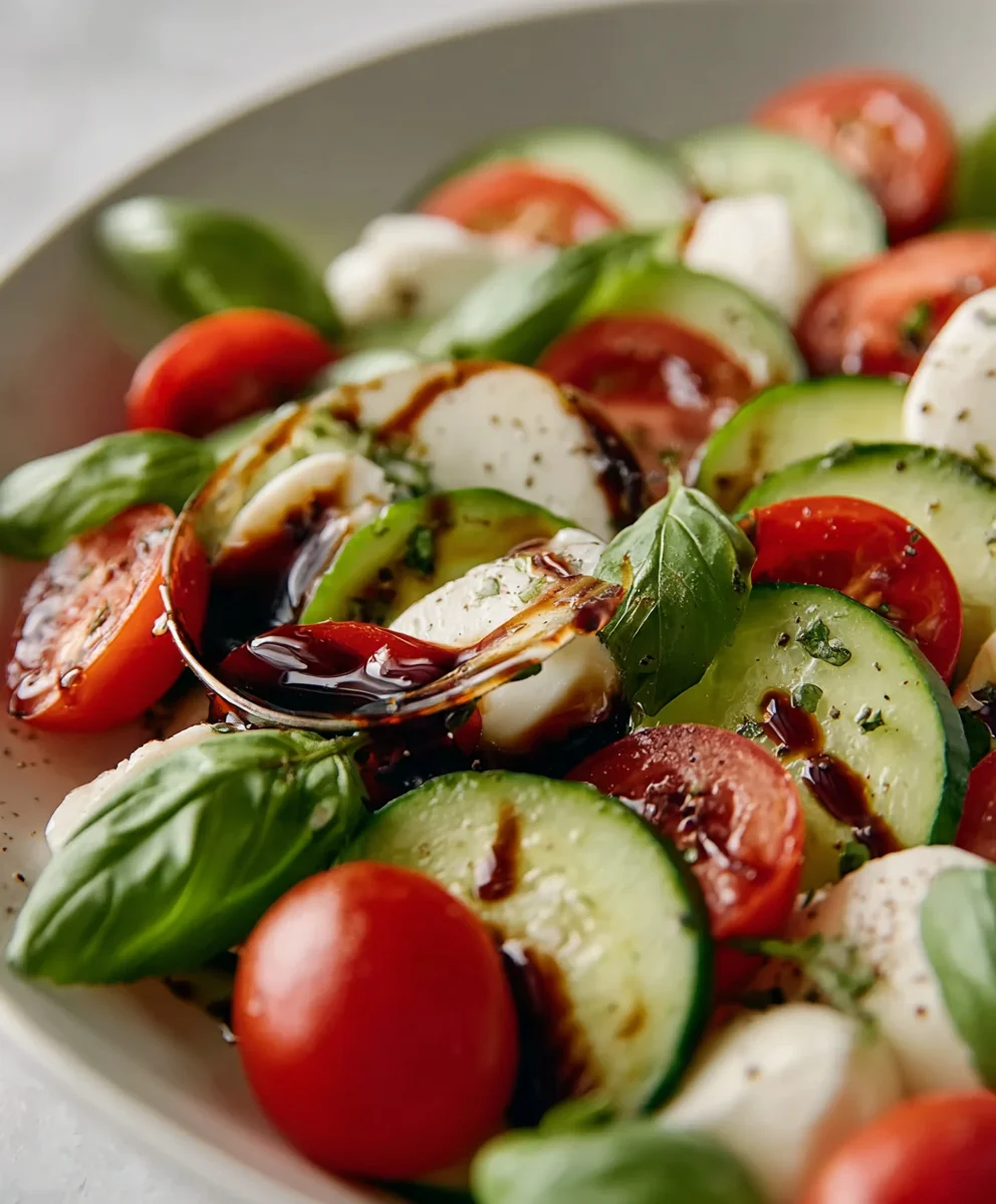 Cucumber Caprese Salad - Fresh & Easy Recipe
