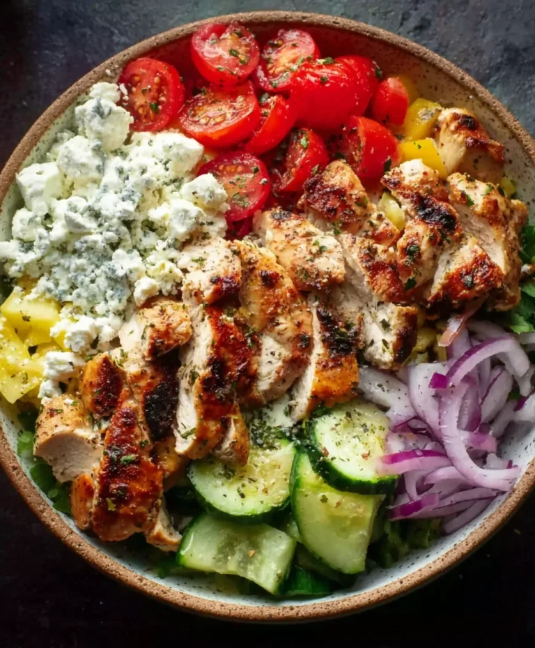 Easy Greek Chicken Bowls- Healthy & Delicious Meal