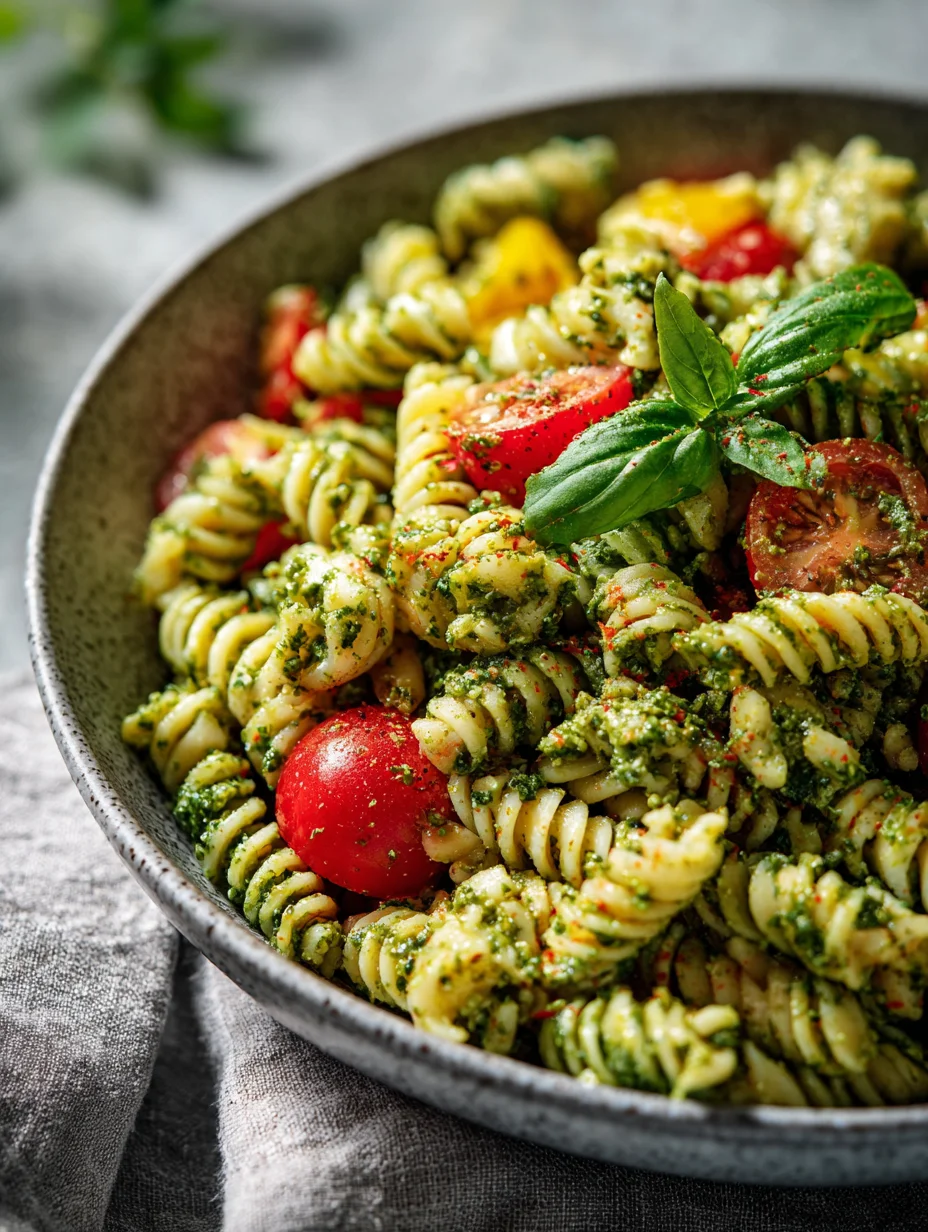Easy Pesto Pasta Salad - Fresh & Flavorful Recipe