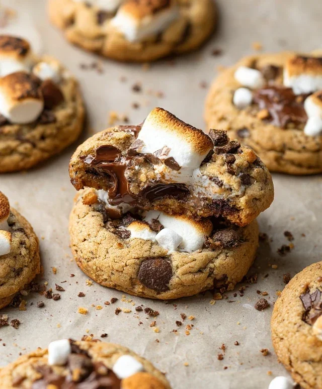 S'mores Cookies and Cream Cookies