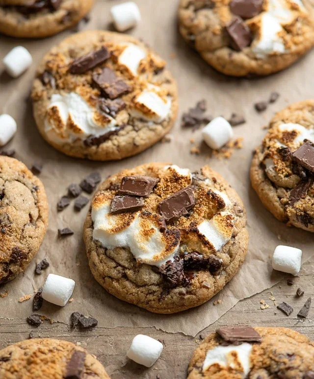 S'mores Cookies and Cream Cookies