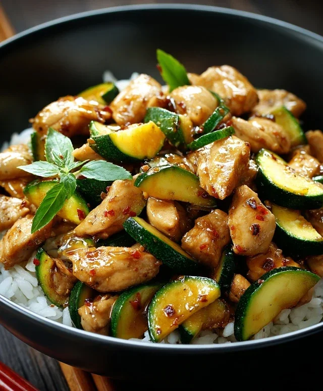 Chicken Zucchini Stir Fry