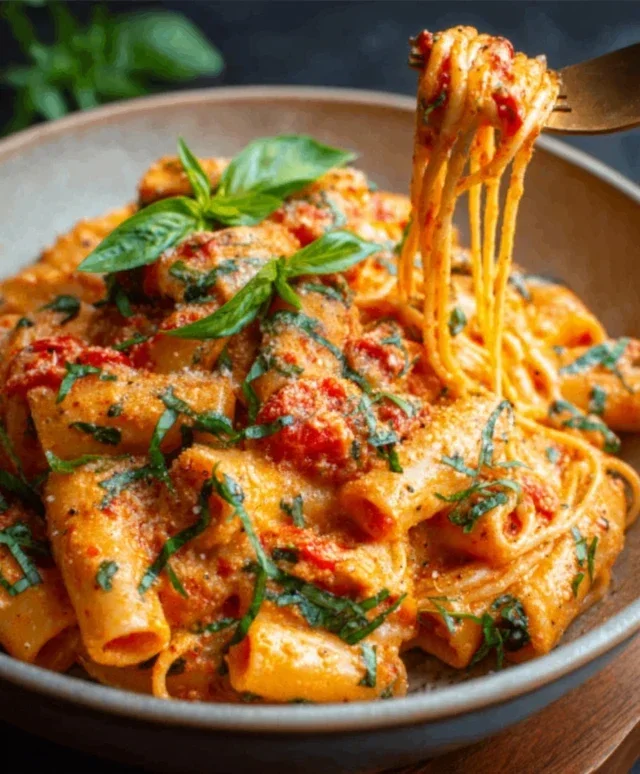 Creamy Tomato Garlic Pasta