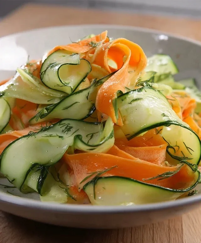 Carrot and Cucumber Ribbon Salad