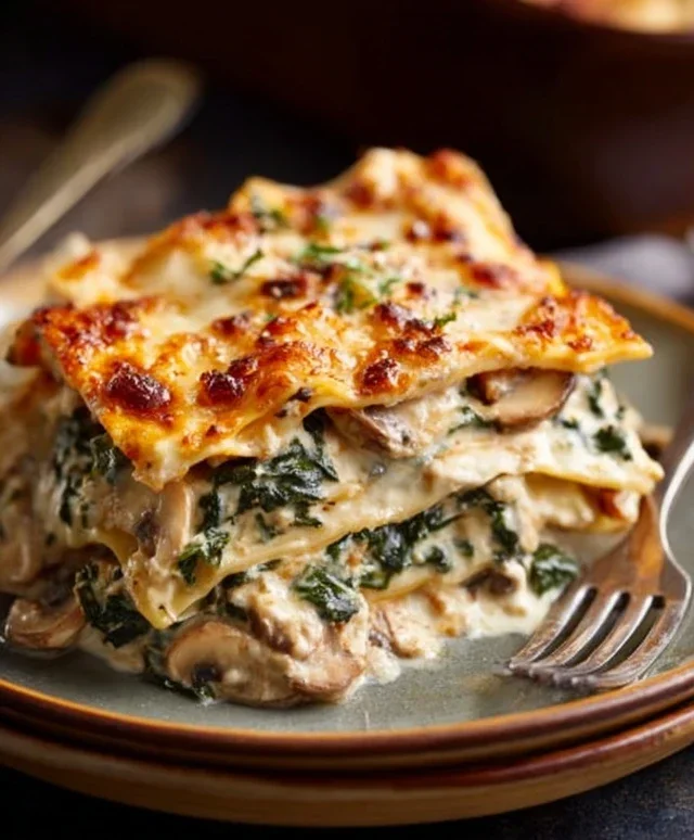Mushroom And Spinach Lasagna Recipe