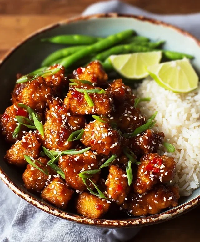 Healthy Sesame Chicken Dish