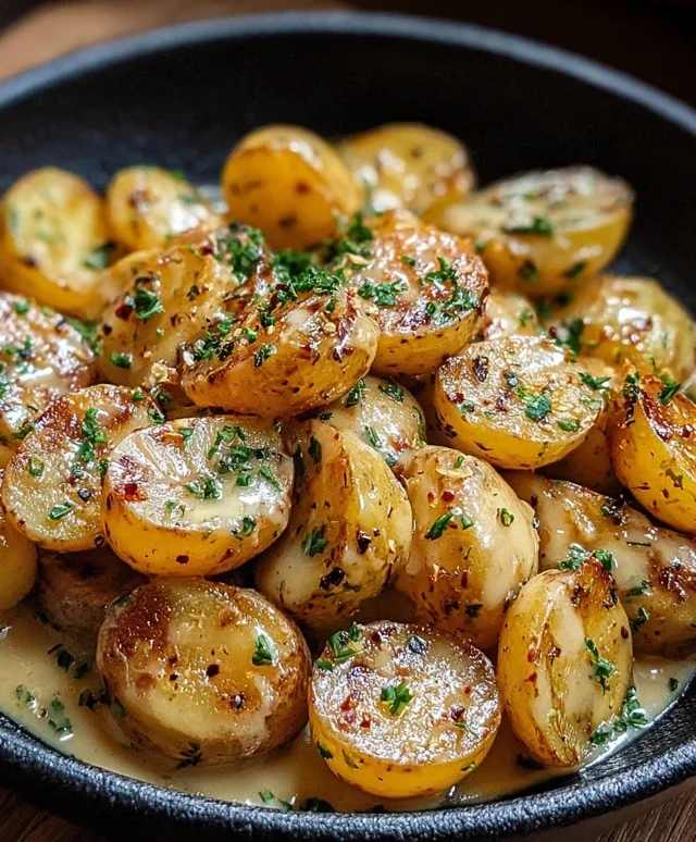 Creamy Garlic Sauce Potatoes