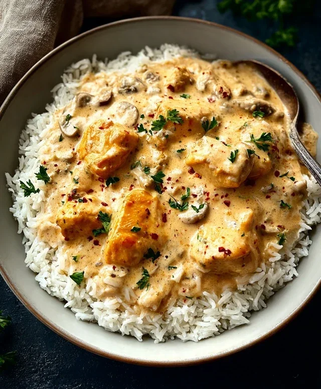 Creamy Smothered Chicken and Rice