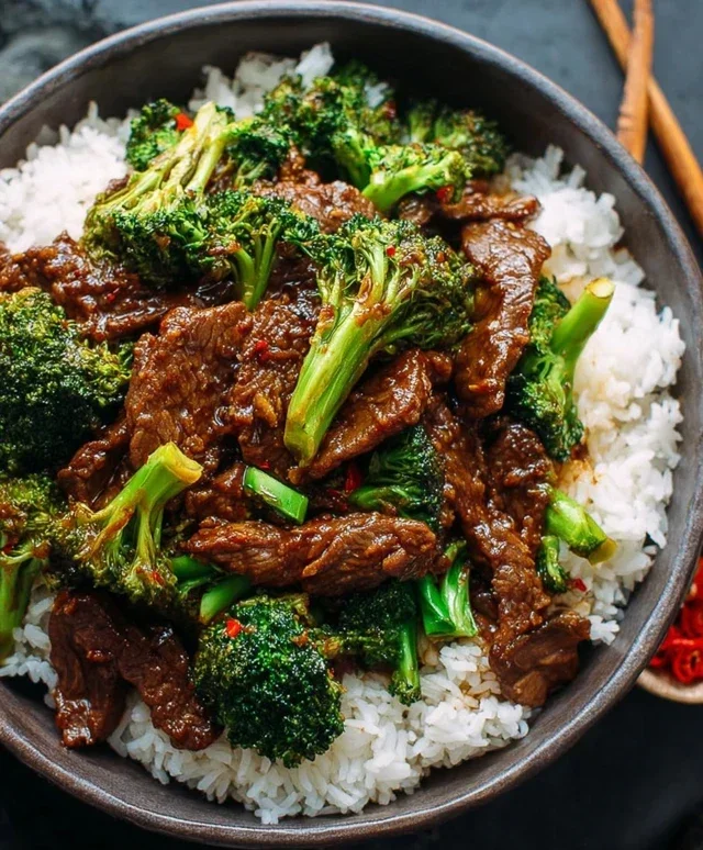 Chinese Beef and Broccoli (牛肉炒西兰花)