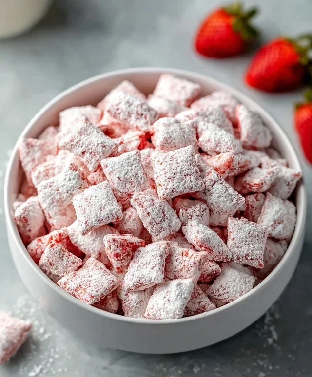 Strawberry Shortcake Puppy Chow