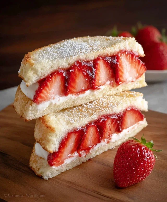 4-ingredient Strawberry Sando